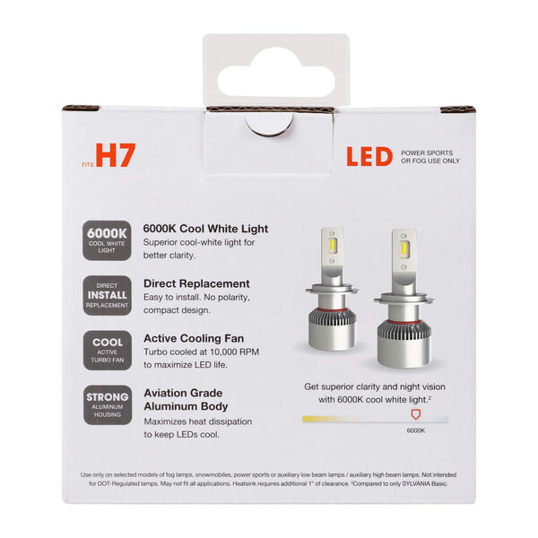 BOMBILLO H7 OSRAM / SYLVANIA PREMIUM LED 5 AÑOS DE GARANTÍA