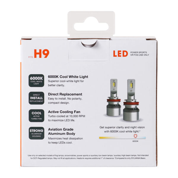 BOMBILLO H9 OSRAM / SYLVANIA PREMIUM LED 5 AÑOS DE GARANTÍA