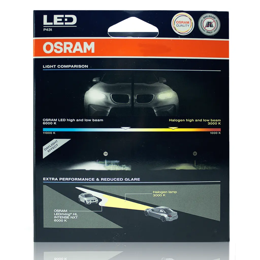 Bombillos Osram H4 Ledriving Hl Intense Nxt CanBus