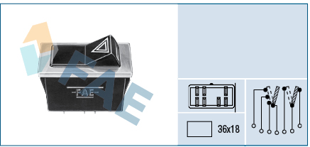 SWITCH PARQUEO RENAULT 4 6 12 UNIVERSAL