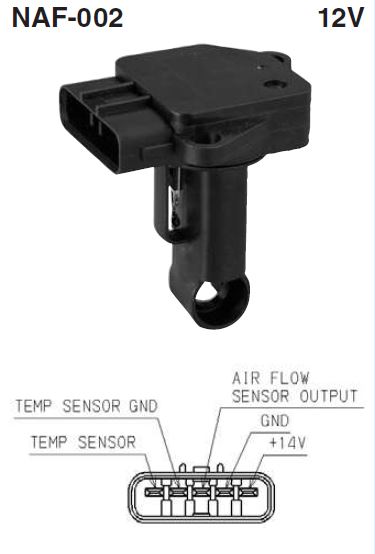 SENSOR FLUJO DE AIRE TOYOTA 12V