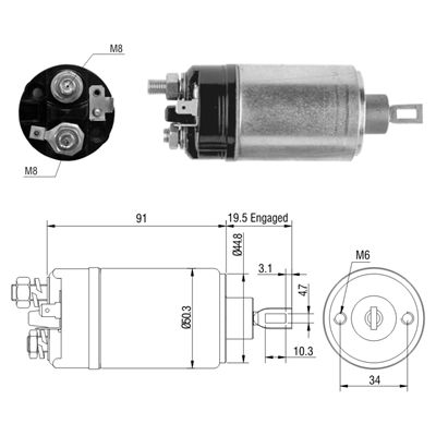 AUTOMATICO VW ESCARABAJO KOMBI 12V TIPO BOSCH