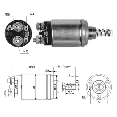 AUTOMATICO MERCEDES VOLVO 2 HUECOS 12V TIPO BOSCH