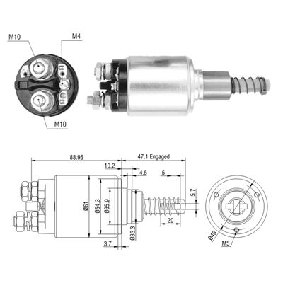 AUTOMATICO MERCEDES BENZ 24V EMBOLO PLASTICO