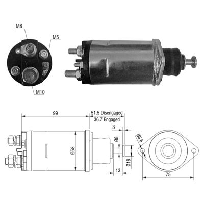 AUTOMATICO 28MT CUMMINS / FORD 7000 12V