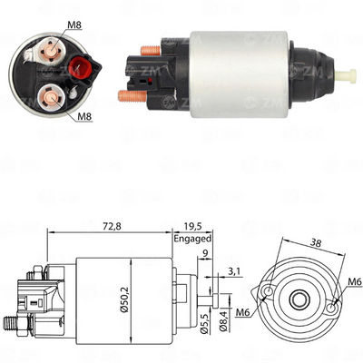 AUTOMATICO TOYOTA 4RUNNER FORTUNER HILUX 2.4 2.8 201512V MOTOR: 28100-0L260 1204841 TIPO VALEO