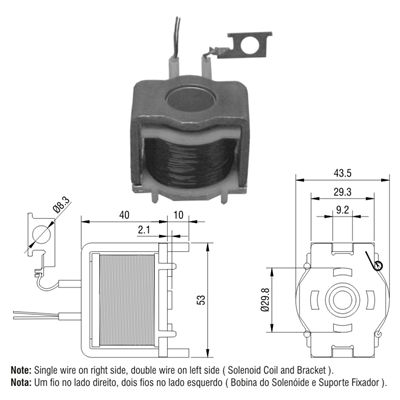 BOBINA REL NKR 12V NIPPONDENSO DERECHA