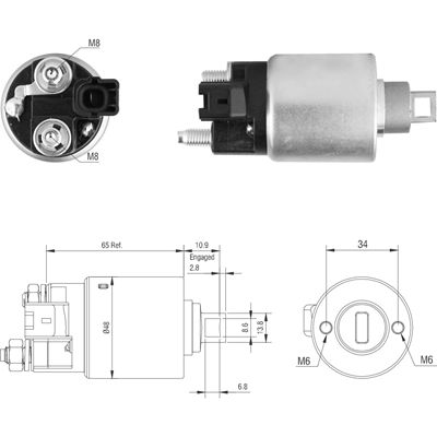 AUTOMATICO TOYOTA VIGO HILUX RAV 12V TIPO DENSOCONECTOR DERECHA