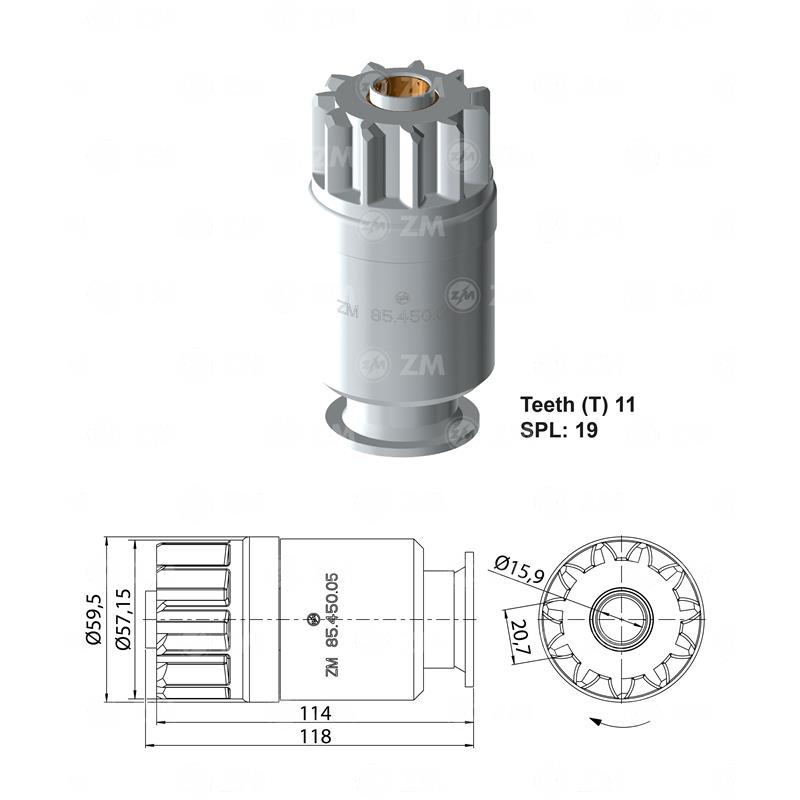 BENDIX RELACIONADO 40MT 42MT 50MT 11D TIPODELCO