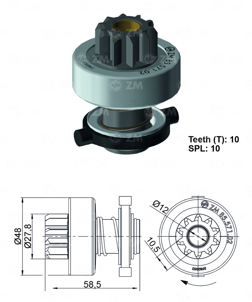 BENDIX FIAT UNO MERCEDES BENZ ARRQ BOSCH /RENAULT-19 10D