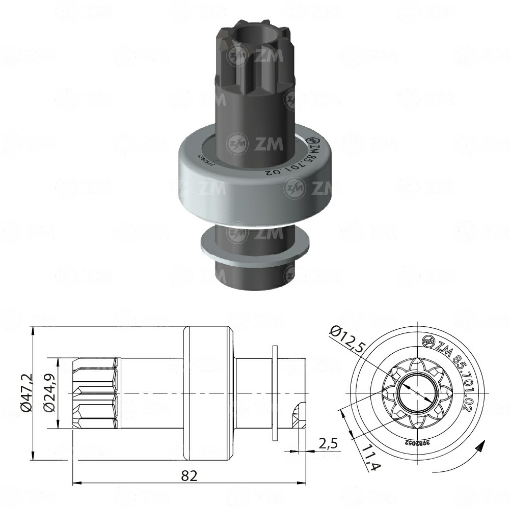 BENDIX CHANA / GUALI NIPPONDENSO 8D