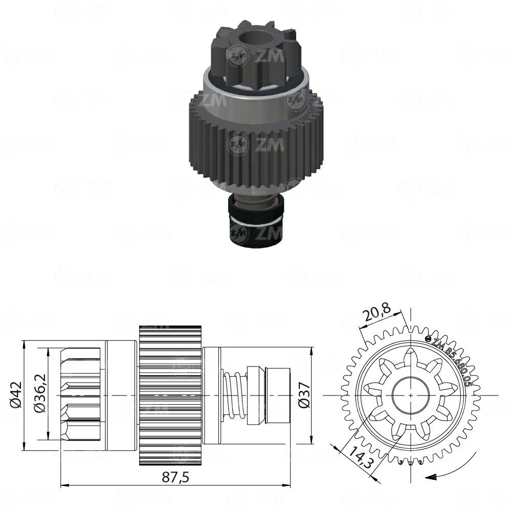 BENDIX RELACIONADO NPR NISSAN PATHFINDER YPATROL 4.5 Y 4.8 T-9