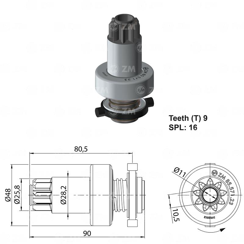 BENDIX VOLKSWAGEN FOX POLO 9D