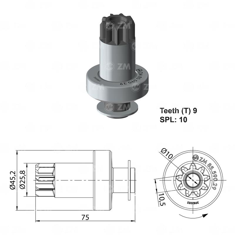 BENDIX VOLKSWAGEN GOL 1999 - 2009 T-9 TIPOVALEO