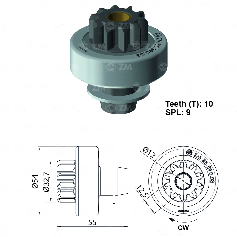 BENDIX H-100 HI MN/ KIA PREGIO PIÑ 32.18M 10D