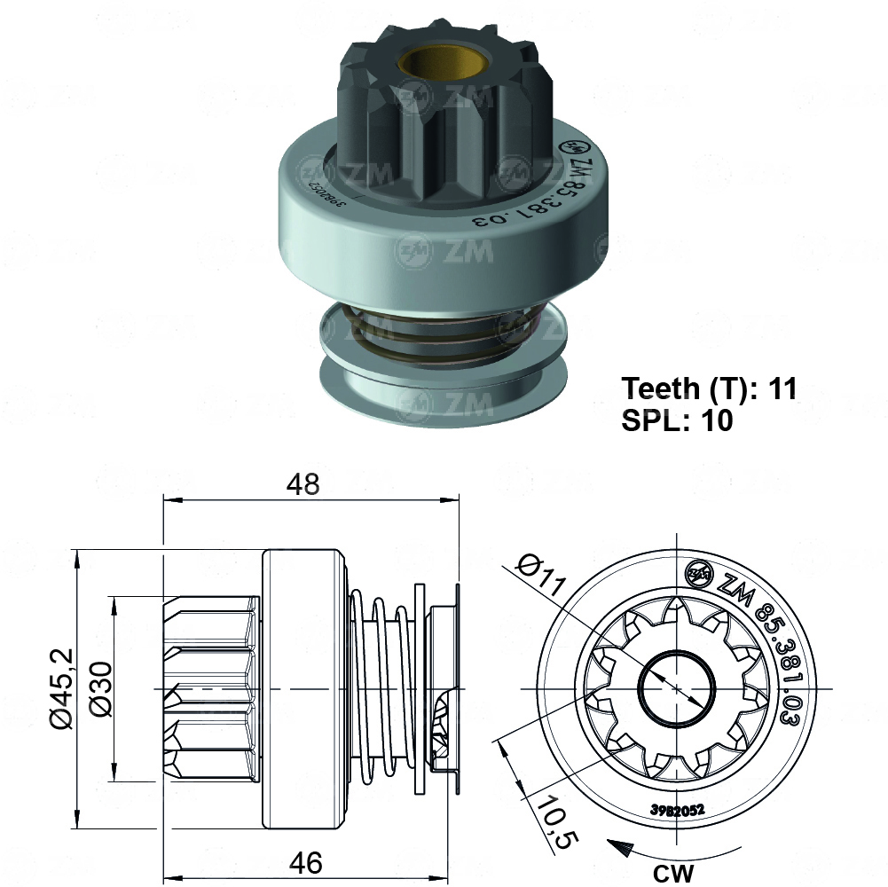 BENDIX RENAULT DUSTER/ MEGANE III / SCENIC III 11D