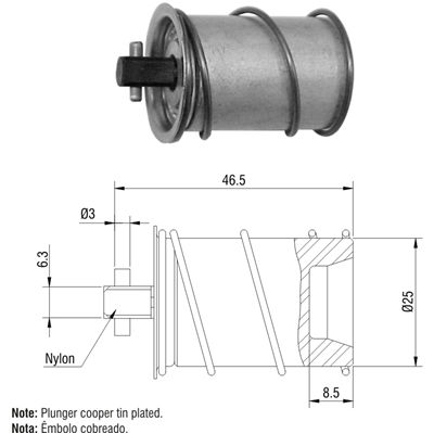 EMBOLO ZM-590 ZM-592 TIPO VALEO