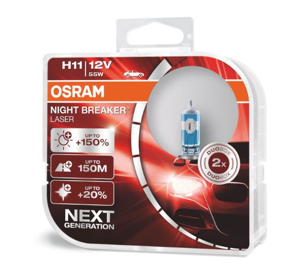 BOMBILLO H11 55W 12V PGJ19-2 150% +LUZ