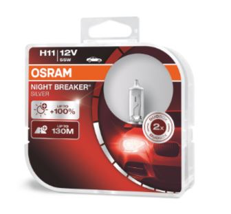 H11 12V 55W SILVERSTAR 100% MAS LUZ