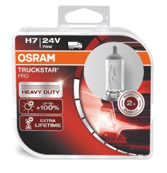H7 24V 70W 100% MAZ LUZ TRUCKSTAR PRO KITX2