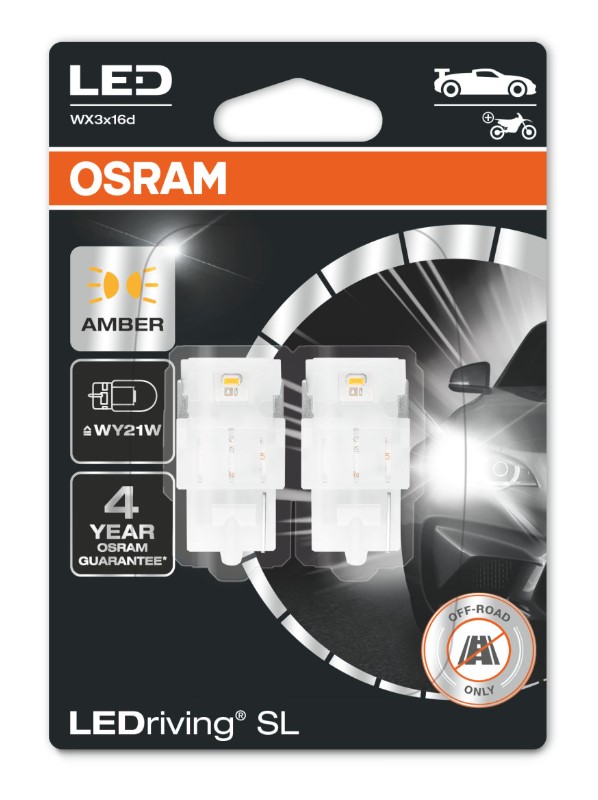 WY21W T20-1 2.7W 12V AMBAR LED
