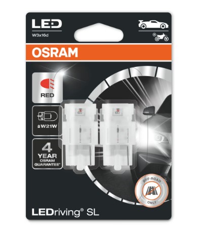 W21W T20-1 2.7W 12V ROJO LED