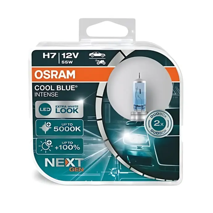 H7 Cool Blue Intense 12V 55W 5000K 100%+ Luz Next Gen