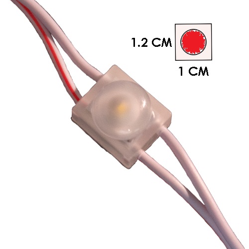 MODULO 1LED DIFUSOR ROJO 6500K 12V IP-67