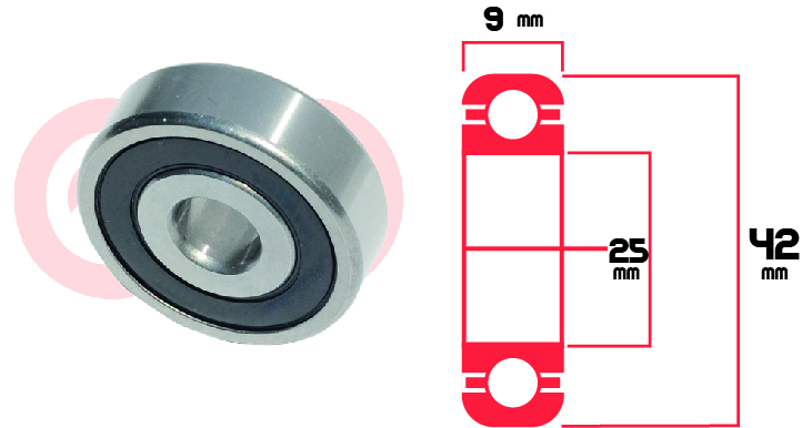 RODAMIENTO 6905 2RS UNIVERSAL