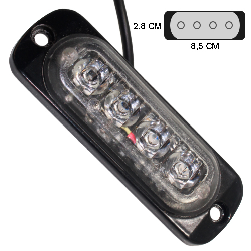 LUZ FEDERAL LED RJO-AZL 4 LED 12-24V