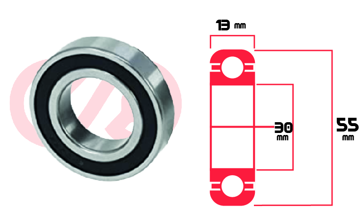 RODAMIENTO 6006 2RS UNIVERSAL