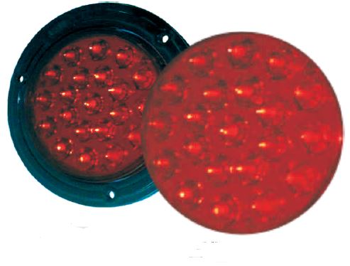 UNIDAD STOP ROJO LED 12/24V CON SOPORTE 14.2 CM