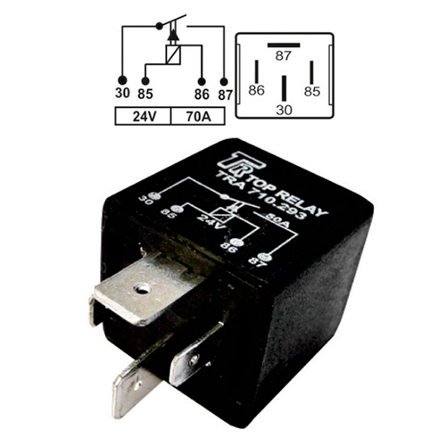 RELE AUXILIAR 4 PATAS 24V 70A