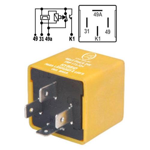 FLASHER 4 PATAS HIBRIDO PARA LED 24V