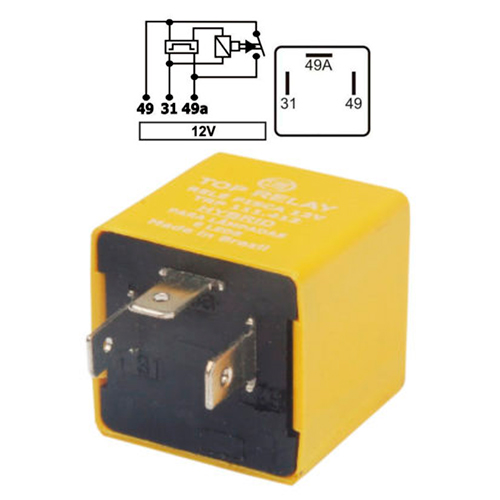 FLASHER 3 PATAS HIBRIDO PARA LED 12V