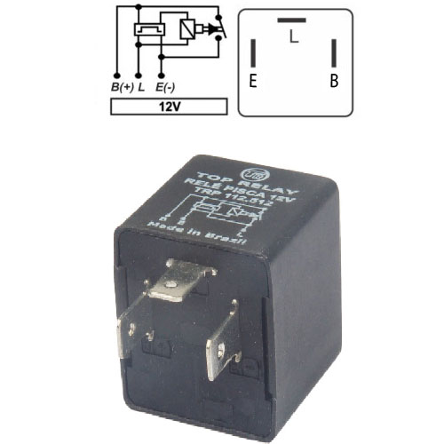 FLASHER 3 PATAS INVERTIDO E-L-B  12V