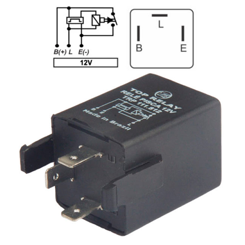 FLASHER 3 PATAS CON SOPORTE LATERAL 12V HYUNDAI KIA