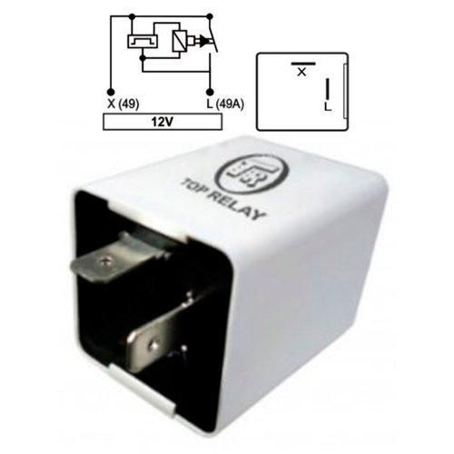 FLASHER 2 PATAS 12V 10A