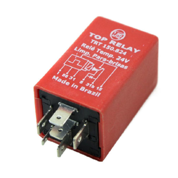 RELÉ TEMPORIZADOR 24V 6 TERMINALES SIN SOPORTE  LIMPIAPARABRISAS  CAMIONES Y AUTOBUSES M-96 , 0-500 , OF / OH