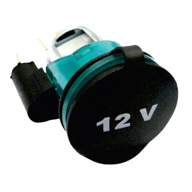 TOMACORRIENTE AUTOMOTRIZ 12/24V  CON TAPA TOP RELAY