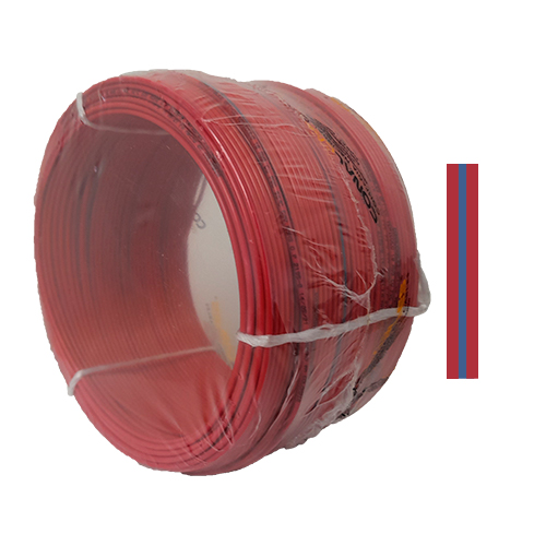 CABLE VEHICULO 14AWG 50V 90 C ROJO-AZUL