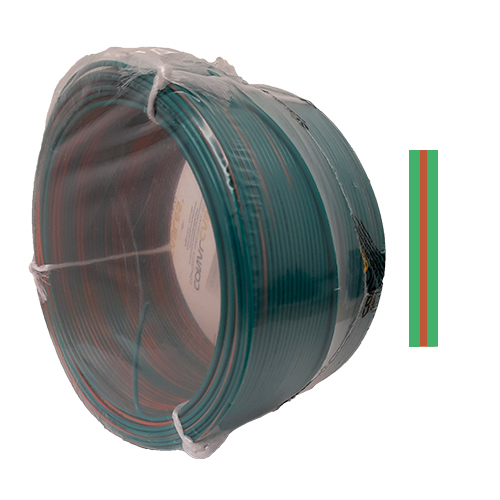 CABLE VEHICULO 14AWG 50V 90 C VERDE-NARANJA