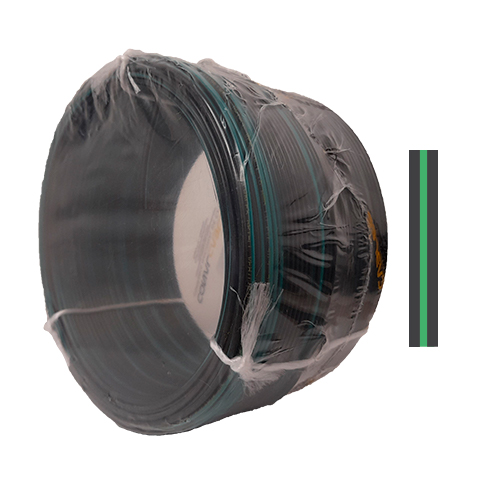 CABLE VEHICULO 22AWG 50V 90 C NEGRO-VERDE