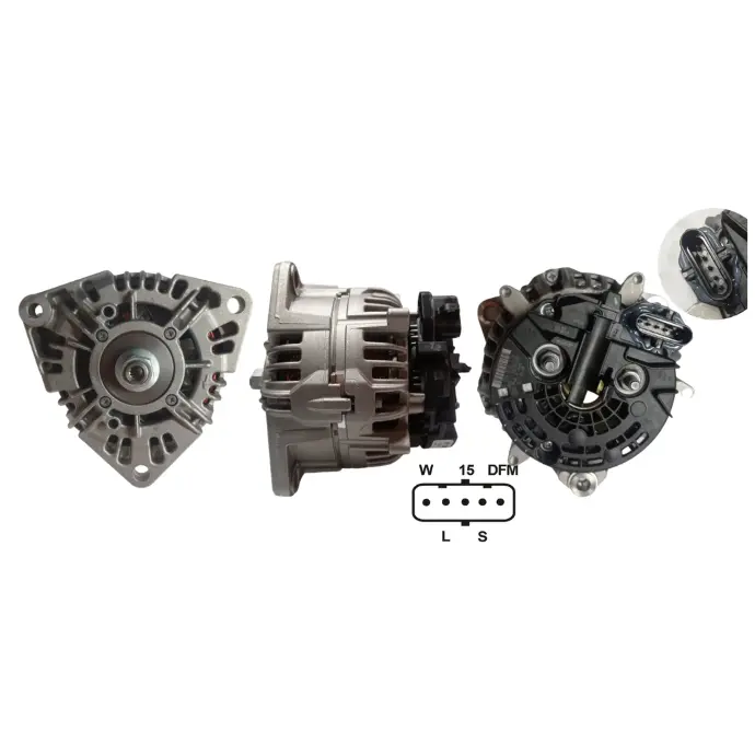 Alternador Mercedes Atego Actros 24V 120Amp (0124655025) 1986A00517