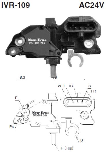 REGULADOR TIPO BOSCH VOLVO MERCEDEZ NEW ERA