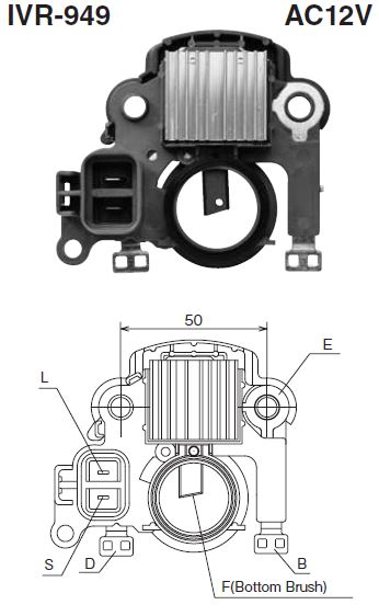 REGULADOR ALTERNADOR MITSUBISHI LANCER MONTERO NEW ERA