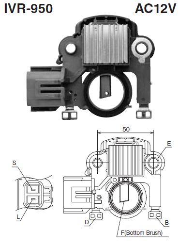 REGULADOR ALTERNADOR MAZDA 323 - 626 - IM-830 NEW ERA