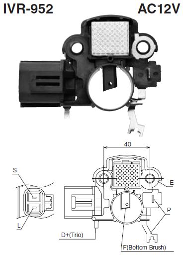 REGULADOR ALTERNADOR MAZDA 323-626 - IM-265 NEW ERA