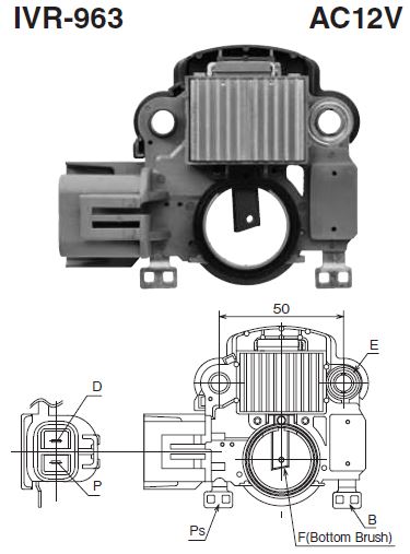 REGULADOR ALTERNADOR MAZDA ALLEGRO 12V - IM 345 NEW ERA