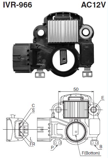 REGULADOR ALTERNADOR MITSUBISHI FUSO NEW ERA